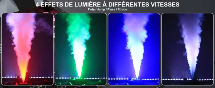 Machine à fumée RGB 3IN1 24LED  verticale éclairage + télécommande – Image 3