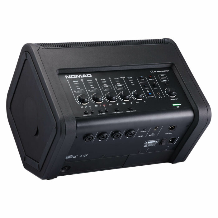 Enceintes SUR BATTERIE NOMAD portable active 8″ = 20 cm coaxiale de 200 W RMS avec mixeur 5 voies – Image 2